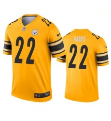 Men Pittsburgh Steelers 22 Najee Harris Legend Gold Inverted Jersey