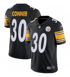 Mens Nike Pittsburgh Steelers 30 James Conner Black Team Color Vapor Untouchable Limited Player NFL Jersey