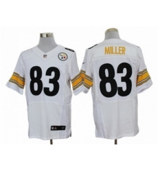 Nike Pittsburgh Steelers 83 Heath Miller White Elite NFL Jersey