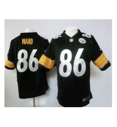 Nike Pittsburgh Steelers 86 Hines Ward Game Black NFL Jersey