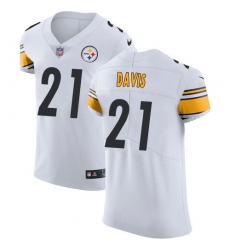 Nike Steelers #21 Sean Davis White Mens Stitched NFL Vapor Untouchable Elite Jersey