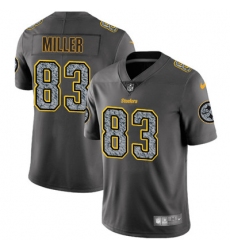 Nike Steelers #83 Heath Miller Gray Static Mens NFL Vapor Untouchable Game Jersey