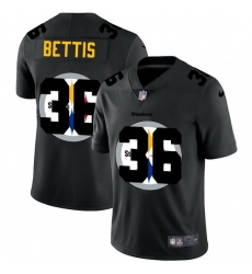 Pittsburgh Steelers 36 Jerome Bettis Men Nike Team Logo Dual Overlap Limited NFL Jersey Black