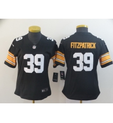 Women Nike Steelers 39 Minkah Fitzpatrick Black Alternate Vapor Untouchable Limited Jersey