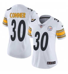 Womens Nike Pittsburgh Steelers 30 James Conner White Vapor Untouchable Limited Player NFL Jersey