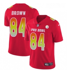 Youth Nike Pittsburgh Steelers 84 Antonio Brown Limited Red 2018 Pro Bowl NFL Jersey