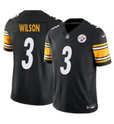 Youth Pittsburgh Steelers 3 Russell Wilson Black F U S E Vapor Untouchable Limited Football Stitched Jersey