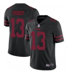 Men San Francisco 49ers 13 Brock Purdy New Black 2023 F U S E Stitched Football Jersey