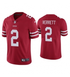 Men San Francisco 49ers 2 Jason Verrett Red Vapor Limited Jersey