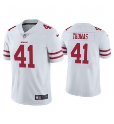 Men San Francisco 49ers 41 Ambry Thomas White Vapor Limited Jersey