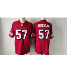 Men San Francisco 49ers 57 Dre Greenlaw Red Alternate 2024 F U S E  Vapor Untouchable Limited Stitched Football Jersey