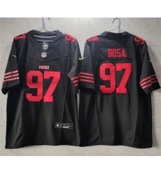 Men San Francisco 49ers 97 Nick Bosa Black 2023 F U S E Vapor Untouchable Limited Stitched Football Jersey