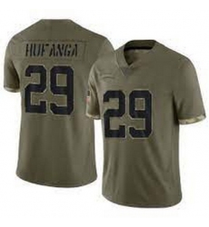 Men's San Francisco 49ers Nike #29 Talanoa Hufanga 2022 Salute To Service Jersey