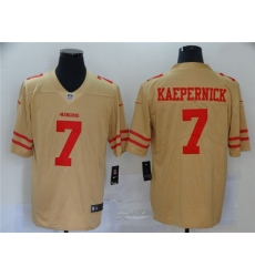 Nike 49ers 7 Colin Kaepernick Cream Inverted Legend Limited Jersey