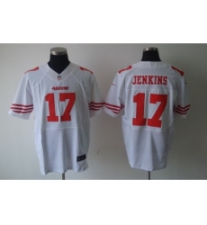 Nike San Francisco 49Ers 17 A.J. Jenkins White Elite NFL Jersey