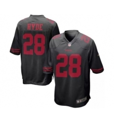 nike nfl jerseys san francisco 49ers 28 hyde black[nike limited]