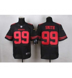 nike nfl jerseys san francisco 49ers 99 smith black[Elite]