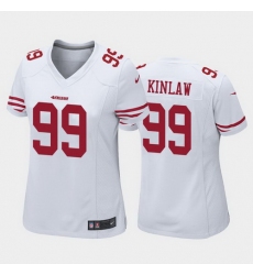 women javon kinlaw san francisco 49ers white game jersey 