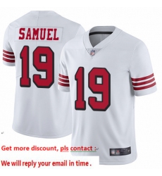 49ers 19 Deebo Samuel White Rush Youth Stitched Football Vapor Untouchable Limited Jersey