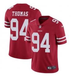 Nike 49ers #94 Solomon Thomas Red Team Color Youth Stitched NFL Vapor Untouchable Limited Jersey