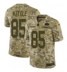 Youth Nike San Francisco 49ers 85 George Kittle Limited Camo 2018 Salute to Service NFL Jersey