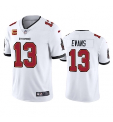 Men Tampa Bay Buccaneers 13 Mike Evans 2022 White With 4 Star C Patch Vapor Untouchable Limited Stitched Jersey