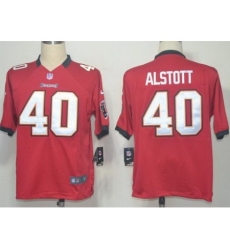 Nike Tampa Bay Buccaneers 40 Mike Alstott Red Game NFL Jersey