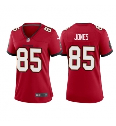 Women Tampa Bay Buccaneers 85 Julio Jones Red Stitched Game Jersey