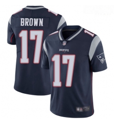 Patriots 17 Antonio Brown Navy Blue Team Color Men Stitched Football Vapor Untouchable Limited Jersey