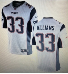 Patriots 33 Joejuan Williams White Vapor Limited Jersey