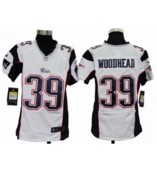 Nike Youth NFL New England Patriots #39 Danny Woodhead White Jerseys