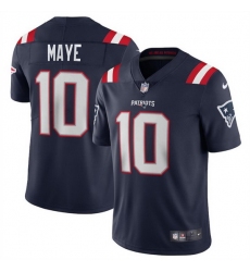 Youth New England Patriots 10 Drake Maye Navy 2024 Draft Vapor Limited Stitched Football Jersey