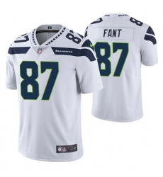 Men Seattle Seahawks 87 Noah Fant White Vapor Untouchable Limited Stitched Jersey