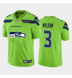 Nike Seahawks 3 Russell Wilson Green Team Big Logo Vapor Untouchable Limited Jersey