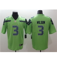 Nike Seahawks #3 Russell Wilson Green Vapor Untouchable Limited Jersey