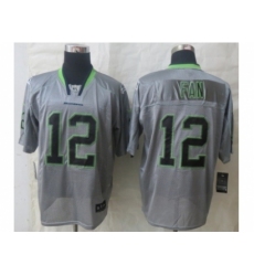 Nike Seattle Seahawks 12 Fan Grey Elite Lights Out NFL Jersey