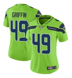 Nike Seahawks #49 Shaquem Griffin Green Womens Stitched NFL Limited Rush Jersey