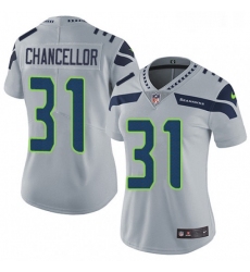 Womens Nike Seattle Seahawks 31 Kam Chancellor Elite Grey Alternate NFL Jersey