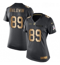 Womens Nike Seattle Seahawks 89 Doug Baldwin Limited BlackGold Salute to Service NFL Jersey