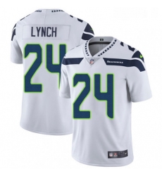 Youth Nike Seattle Seahawks 24 Marshawn Lynch Elite White NFL Jersey