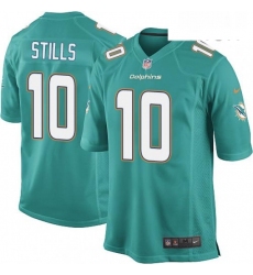 Mens Nike Miami Dolphins 10 Kenny Stills Game Aqua Green Team Color NFL Jersey