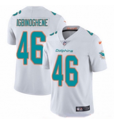 Nike Dolphins 46 Noah Igbinoghene White Men Stitched NFL Vapor Untouchable Limited Jersey