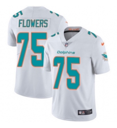 Nike Dolphins 75 Ereck Flowers White Men Stitched NFL Vapor Untouchable Limited Jersey