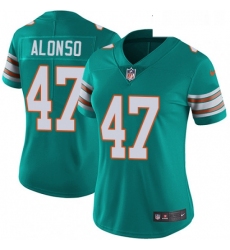 Womens Nike Miami Dolphins 47 Kiko Alonso Aqua Green Alternate Vapor Untouchable Limited Player NFL Jersey