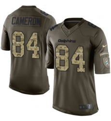 Nike Dolphins #84 Jordan Cameron Green Youth Stitched NFL Limited Salute to Service Jersey