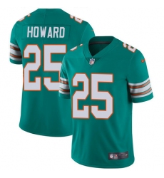 Youth Nike Dolphins 25 Xavien Howard Aqua Green Alternate Stitched NFL Vapor Untouchable Limited Jersey