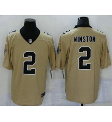 Men New Orleans Saints 2 Jameis Winston Gold 2019 Inverted Legend Stitched NFL Nike Limited Jersey