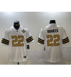 Men New Orleans Saints 22 Rashid Shaheed White Vapor Limited Stitched Football Jersey 2