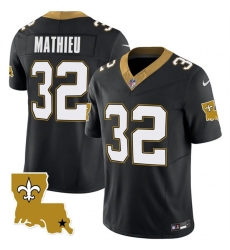 Men New Orleans Saints 32 Tyrann Mathieu Black 2023 F U S E  1987 Legacy Vapor Stitched Jersey