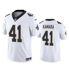 Men New Orleans Saints 41 Alvin Kamara White 2023 F.U.S.E. Vapor Untouchable Limited Stitched Jersey